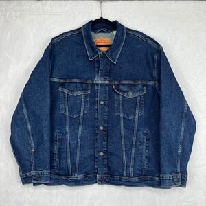 Levi's Denim Trucker Jacket Mens 3XL Blue Colusa Wash Jean Coat # 07158002121